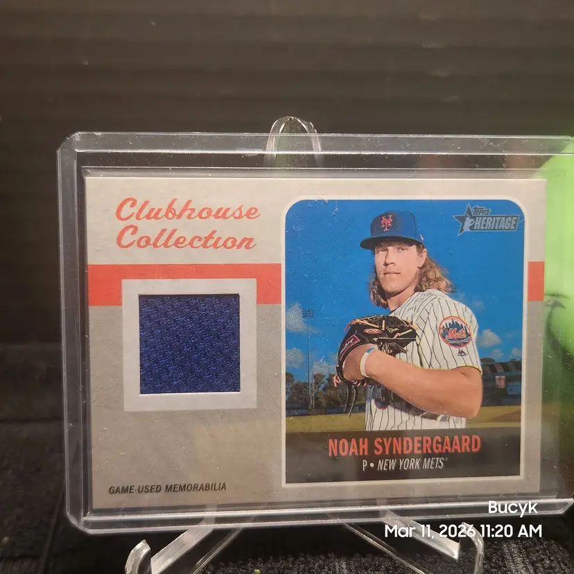 2019 Topps Heritage Relic - Noah Syndergaard New York Mets