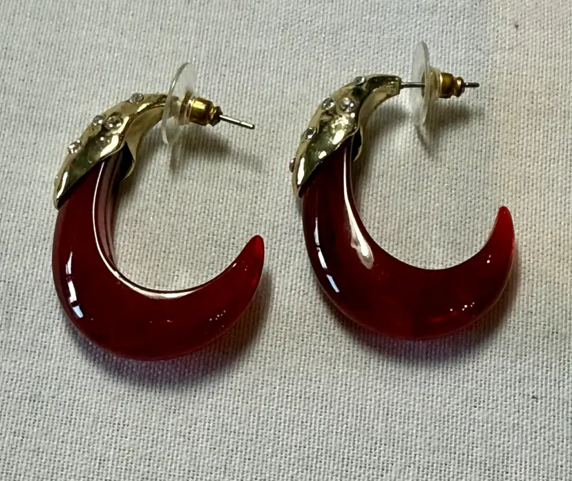Dark Cherry Colored earrings