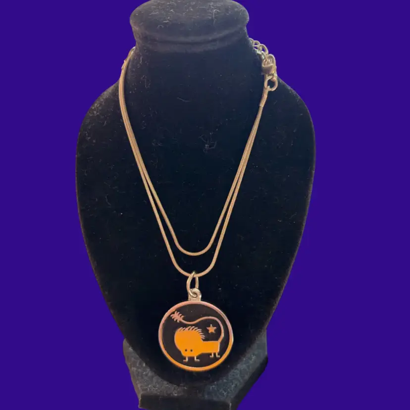 Leo The Lion Zodiac Necklace W Snake Chain