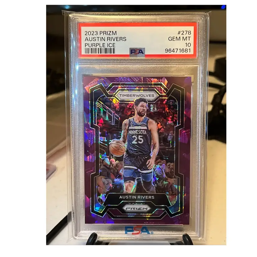 Austin Reaves Purple Ice Psa 10