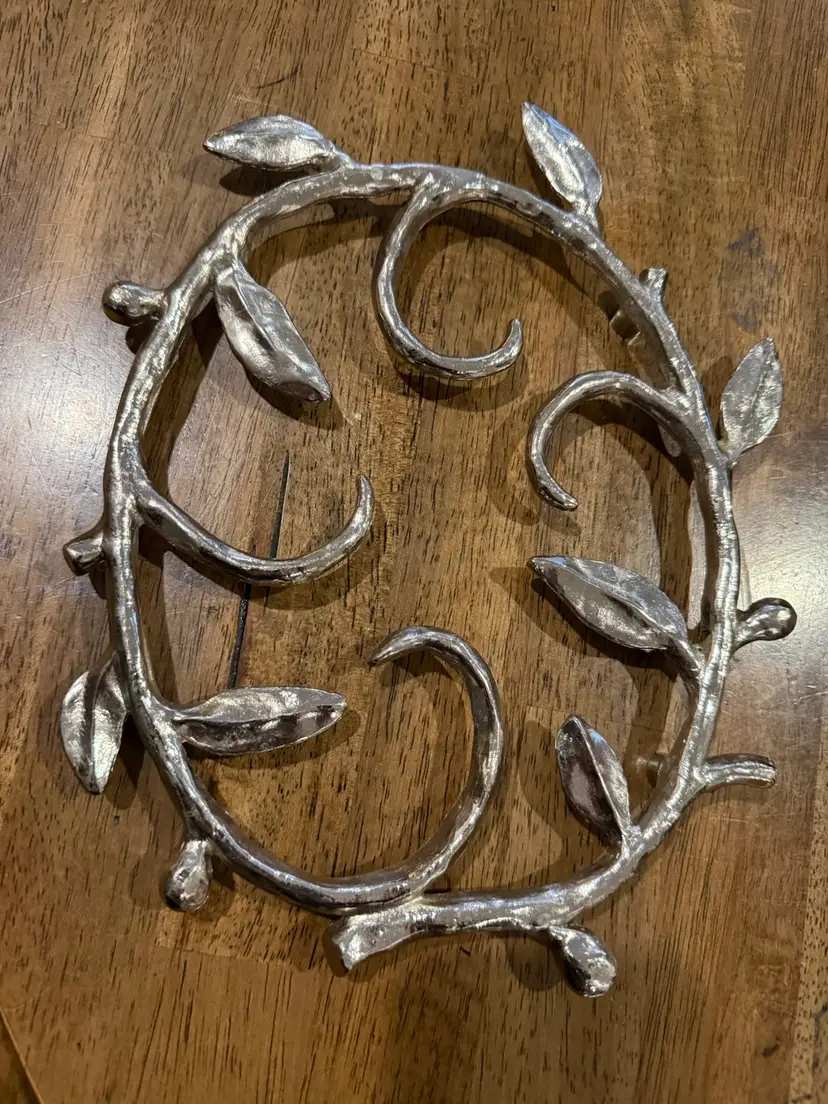 Michael Aram Nickel Plated Vine Collection Leaf Design Trivet