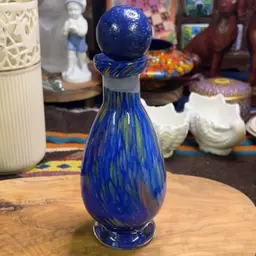 Blue Glass Decanter