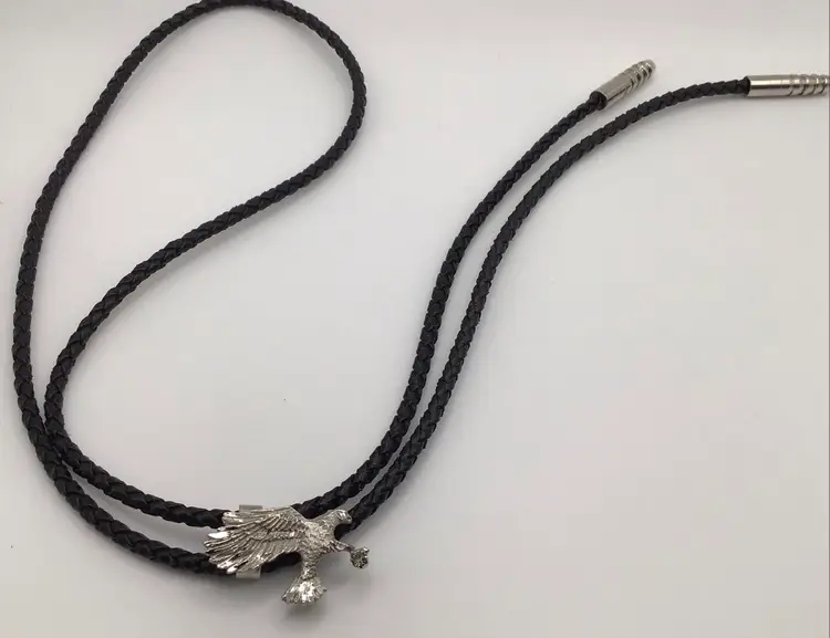 Sterling Eagle Bolo Tie