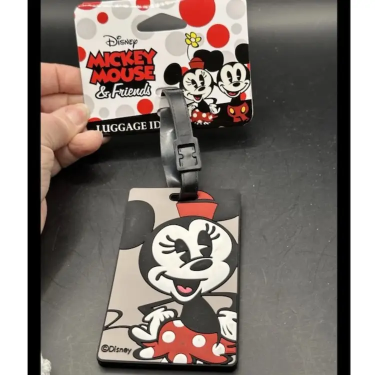 American Tourister ID Tag MINNIE MOUSE Molded Rubber 74445-4451 NEW! #16270