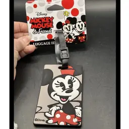 American Tourister ID Tag MINNIE MOUSE Molded Rubber 74445-4451 NEW! #16270