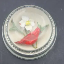 1970’s Cardinal Glass Paperweight.