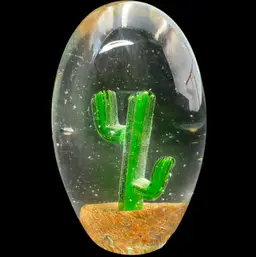 Saguaro Cactus 🌵 Paperweight By Dynasty Gallery 4.5” x 3”