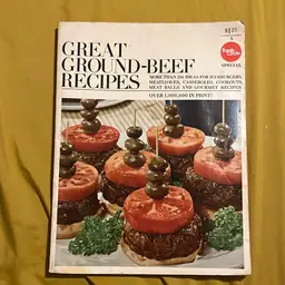 Great Ground Beef Recipes Cookbook Vintage 1971