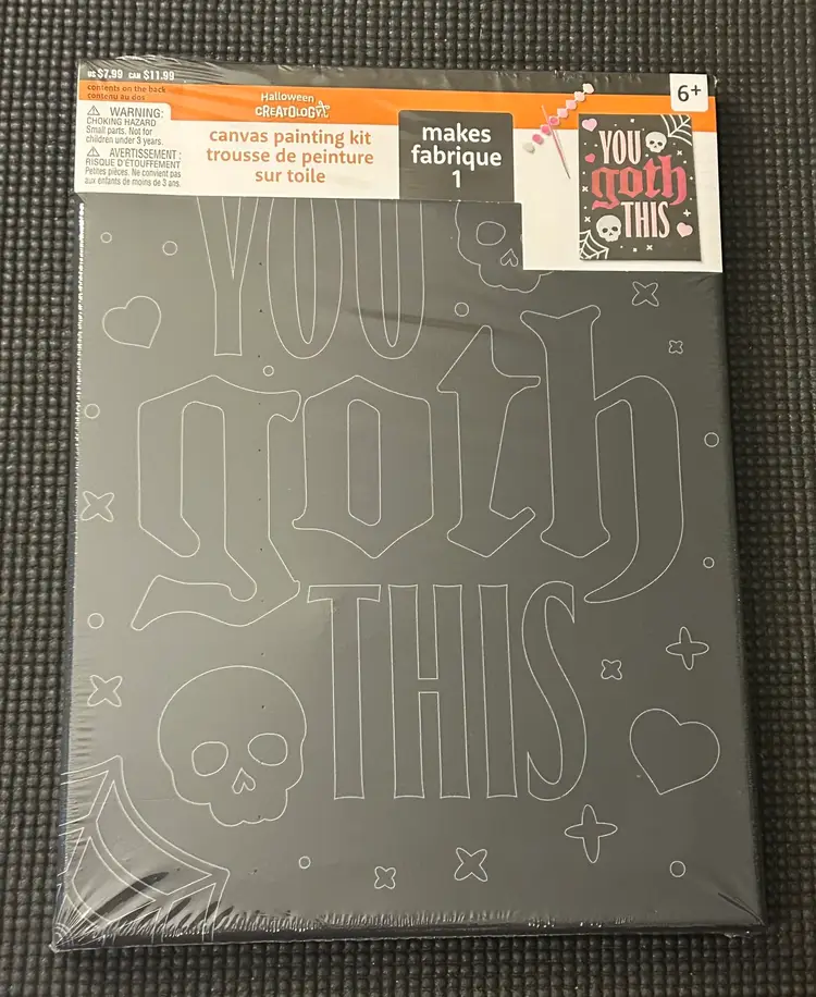 Creatology Halloween Canvas Painting Kit “YOU GOTH THIS” NWT