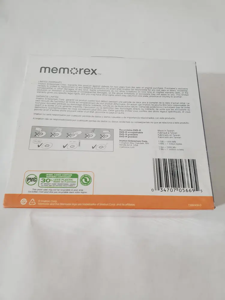 Memorex 10 Pack DVD-R ~ NEW Package