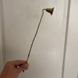 Vintage Brass Twisted Handle Candle Snuffer