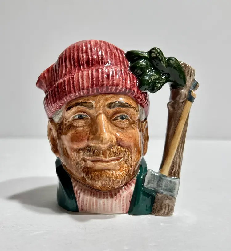VTG Royal Doulton Toby Character Mug Jug The Lumberjack Small 1966 D6613 *READ