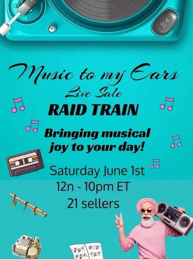 Music To My Ears RAID Train - Littles & Band Tees