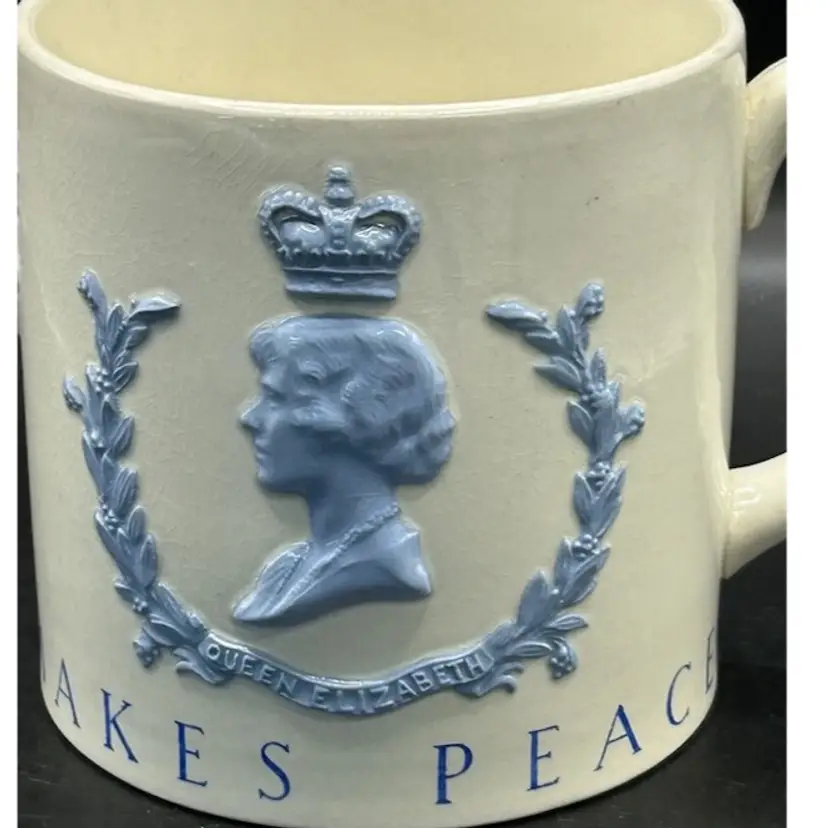 Wedgwood Queensware Lion Mug King George VI & Elizabeth, 1939 34 Of 3000 RARE!!