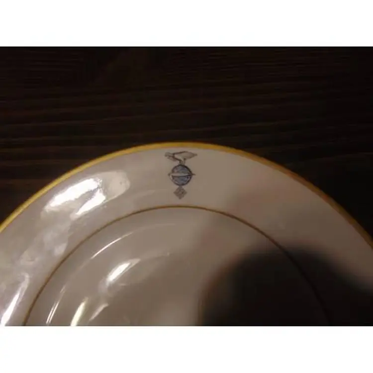 vintage-ww2 era germany-hutschenreuther china-10`inch plate-zeppelin-1925-1939!look!