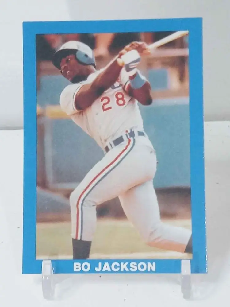Bo Jackson Kansas City Royals - Memphis Chicks Blue Border - Promo - Minor League - Baseball
