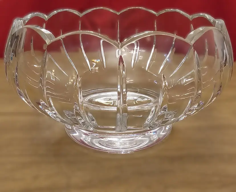 Very heavy lead crystal bowl