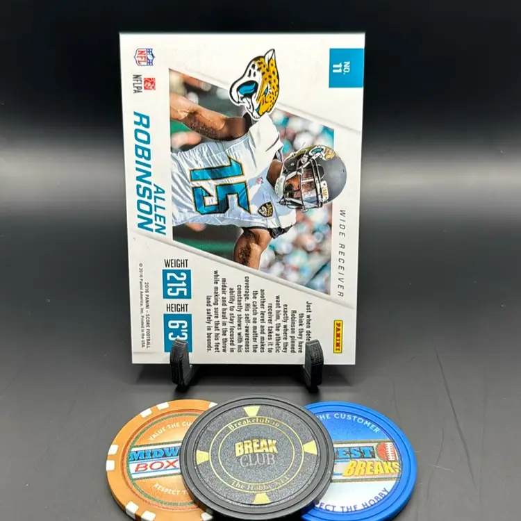 Allen Robinson 03/20 Green Toe The Line 2016 Score Jacksonville Jaguars