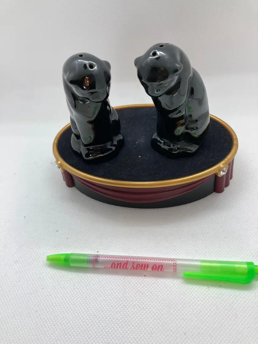 Black Panther Ceramic Salt & Pepper Shakers