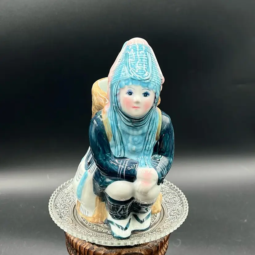 Woman With Backpack Planter 8”