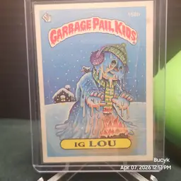 1986 Garbage Pail Kids - Ig LOU #158b