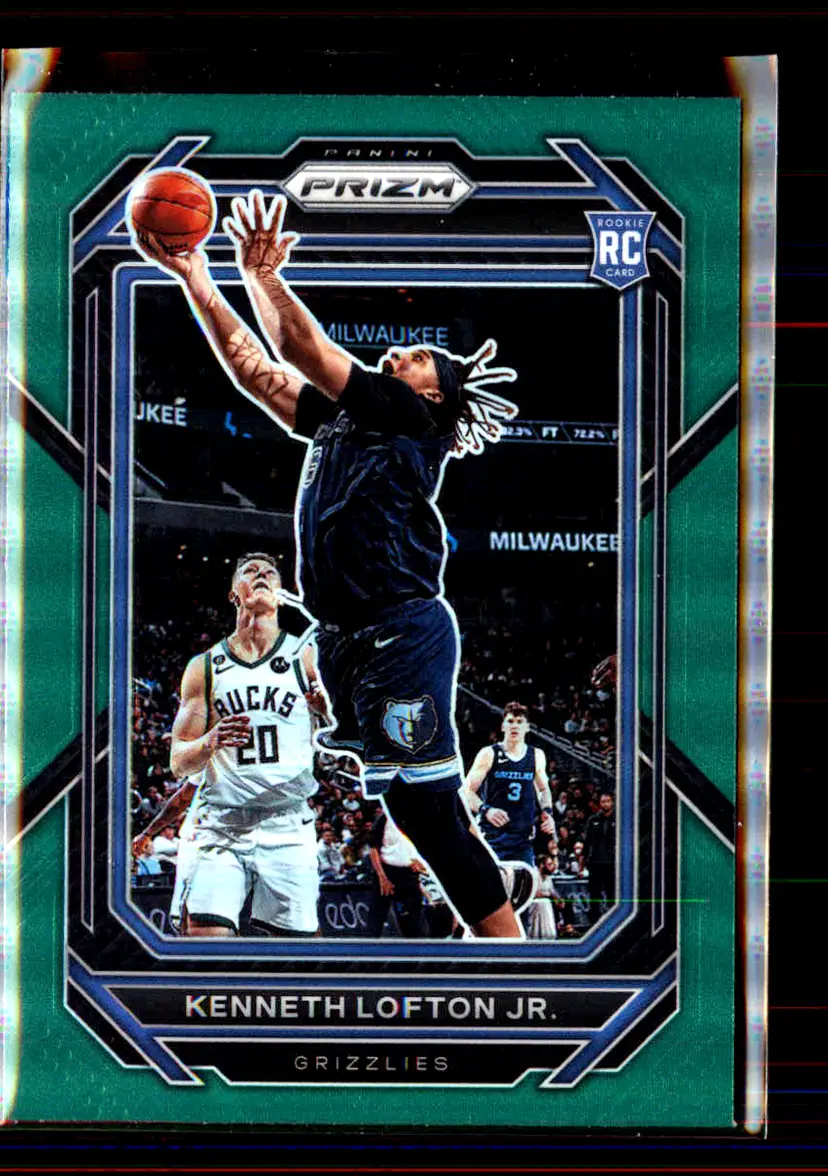 Kenneth Lofton Jr. 2022-23 Panini Prizm Green Prizm #253 - (2) - Memphis Grizzlies