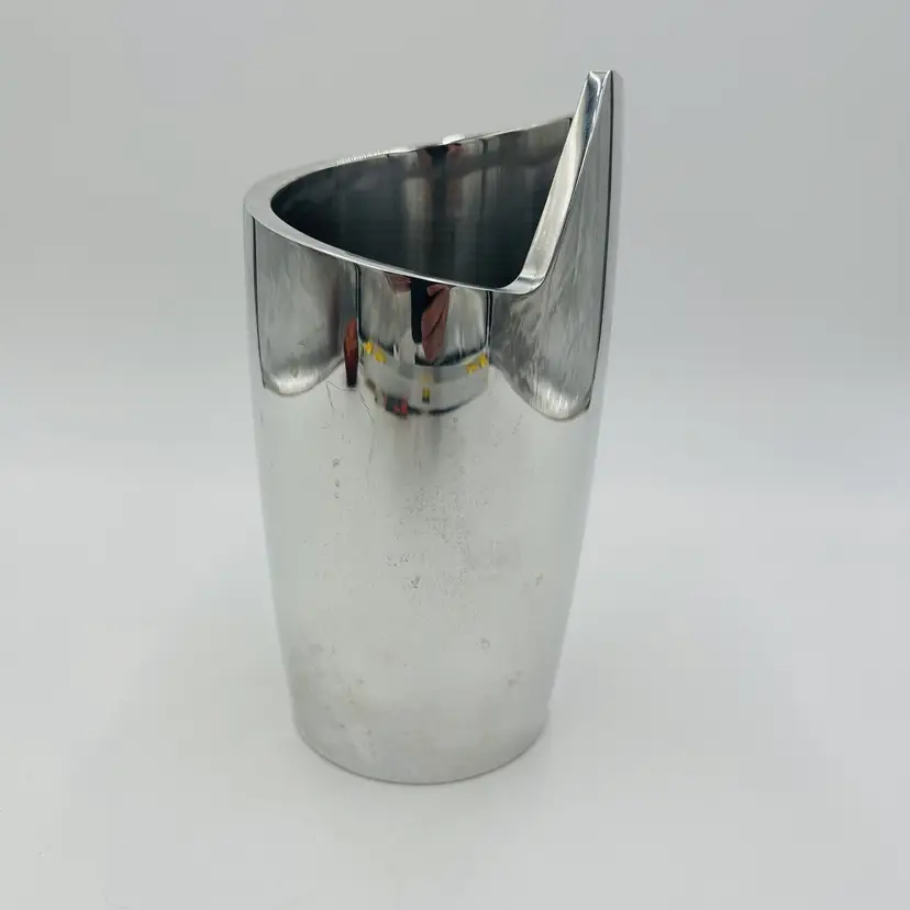 Nambe Wine Bottle Chiller Alloy Metal 6190 Studio 1998 Spiral Serveware