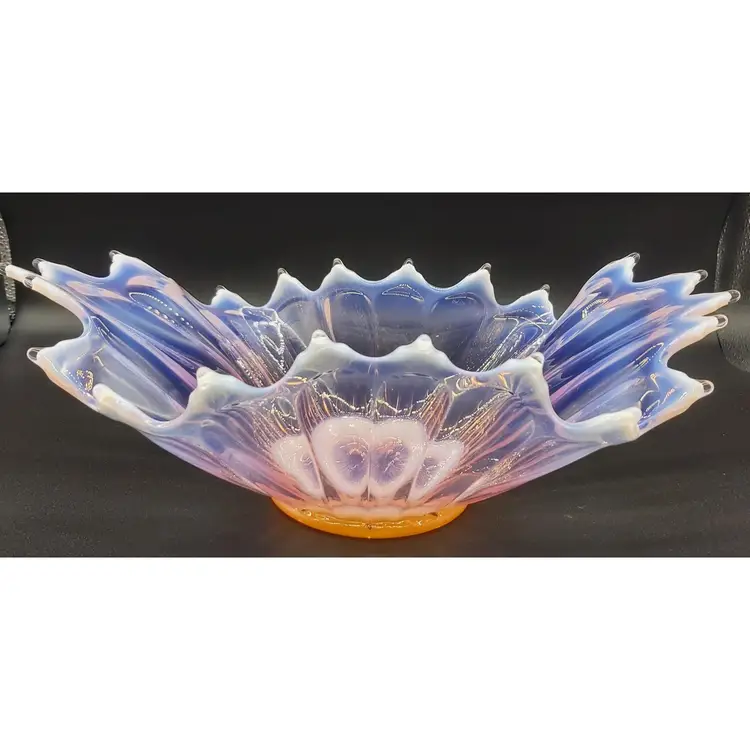 1950s Fostoria Heirloom Pink Opalescent Bowl