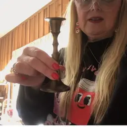 Small brass candlestick