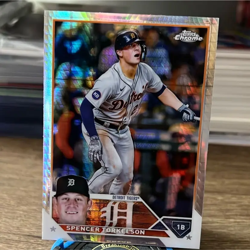 Spencer Torkelson 2024 Topps Chrome Prism Refractor Detroit Tigers