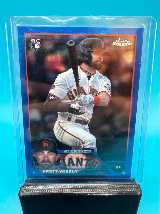 Brett Wisely Topps Chrome Blue Refractor /150 RC San Francisco Giants