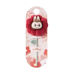 THE MONSTERS Flower Fairy Series Labubu Plush Bouquet, POPLAND Exclusive color RED, NWT