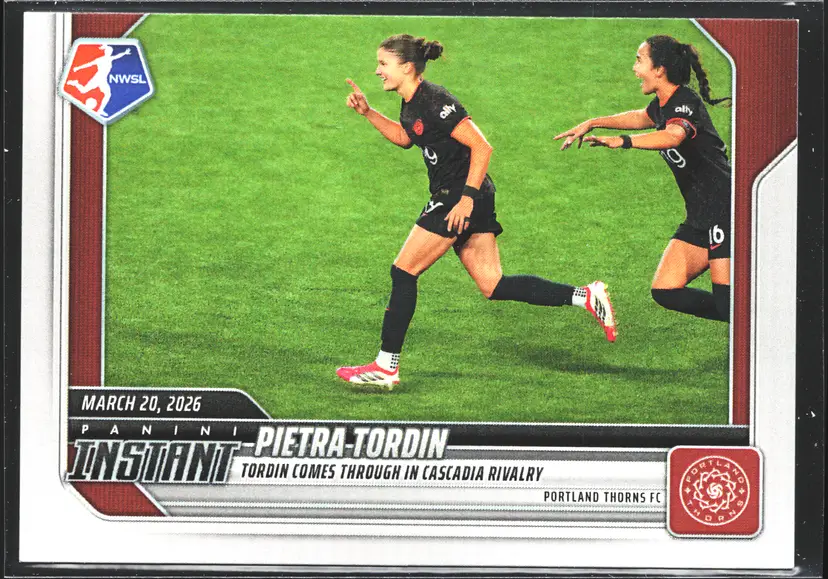 Pietra Tordin Soccer Card /86 Made 2026 Panini Instant NWSL - Portland Thorns FC