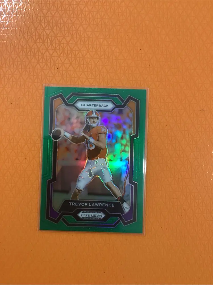 2024 Panini Prizm Draft Picks Green Prizm Trevor Lawrence Clemson Tigers