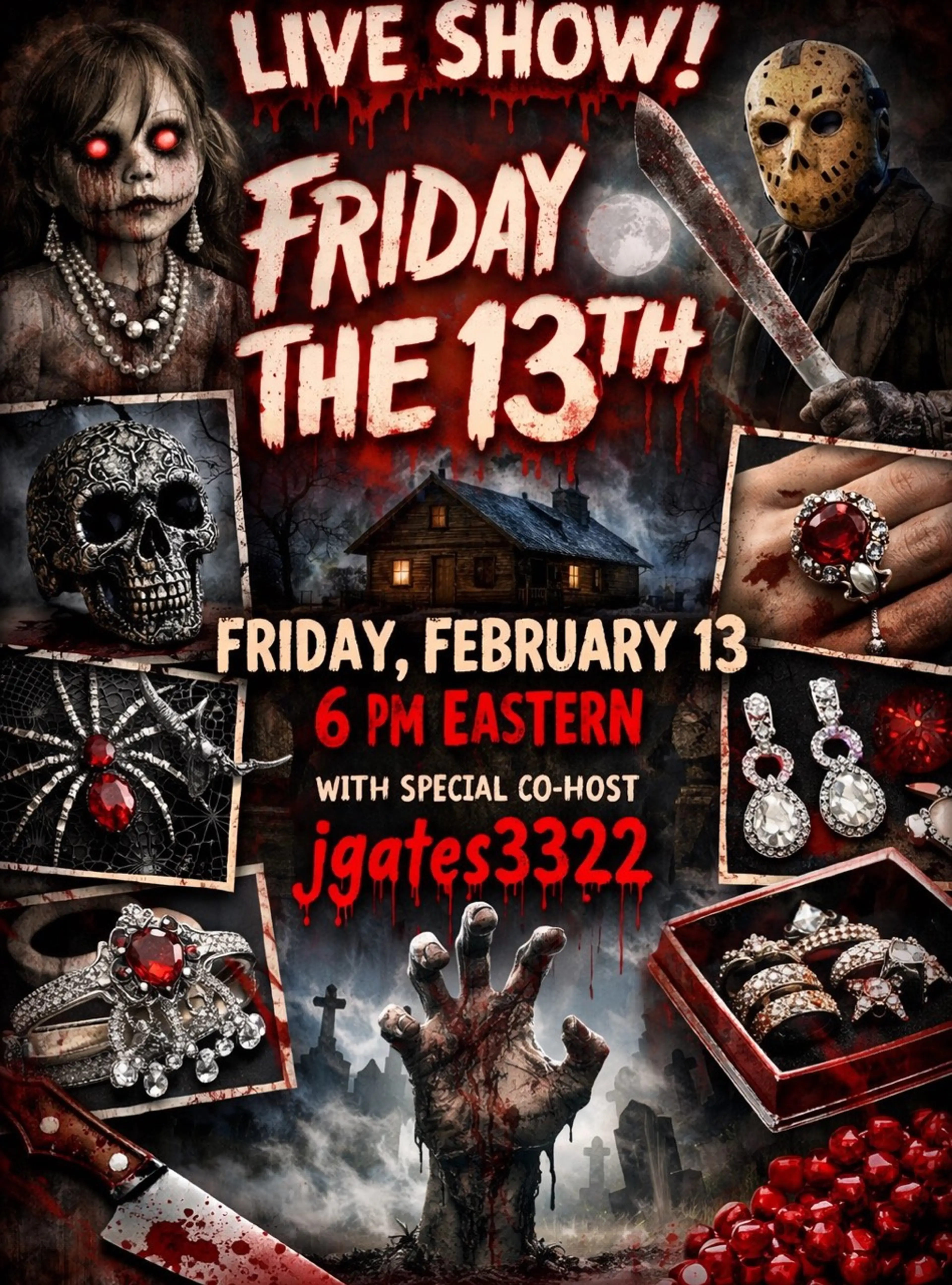 Friday The 13Th Cohost Jewelry Show