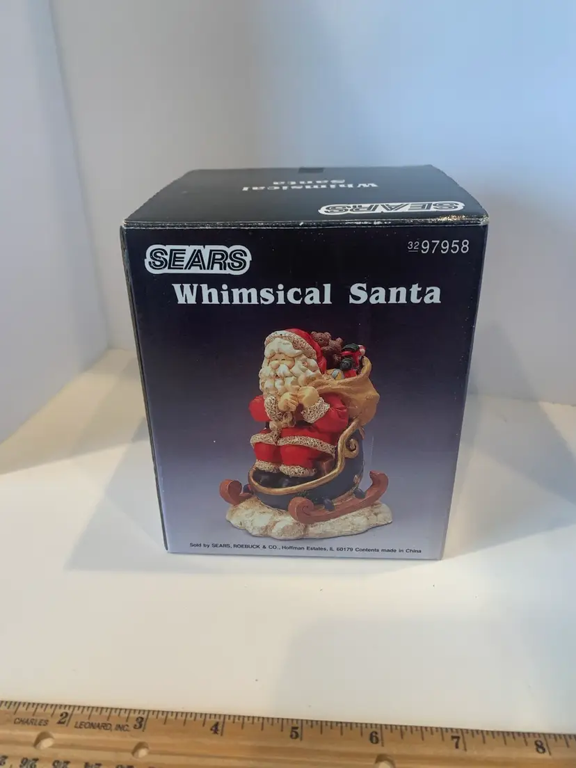 Santa Figurine By SEARS vintage