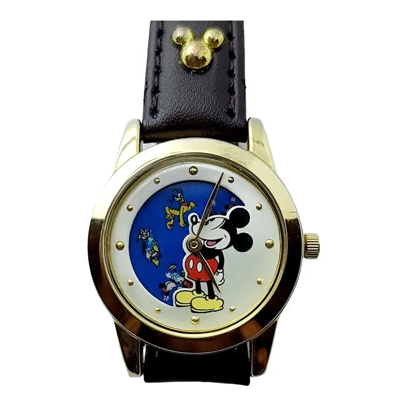 Vintage Seiko Disney Mickey Mouse & Friends Watch SII With Rotating Disk MU2390