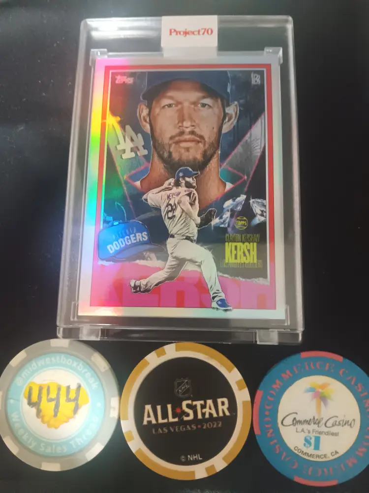 Topps Project 70 Clayton Kershaw by Ben Baller Rainbow Foil /70 - Los Angeles Dodgers