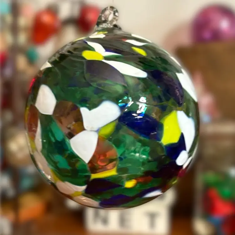Glass Orb/ornament Green