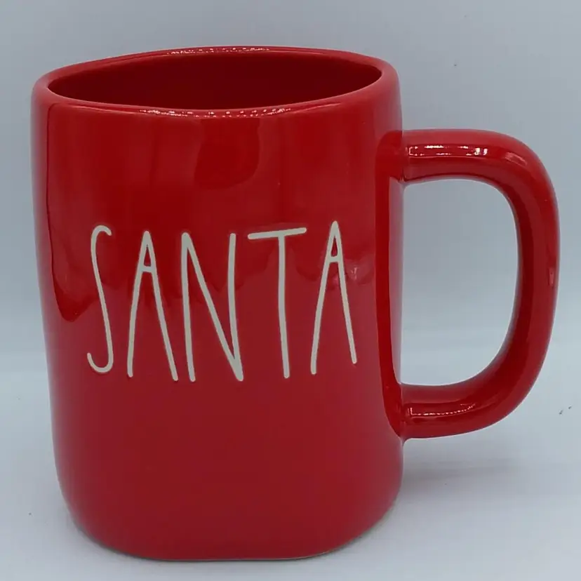 SANTA, Rae Dunn Magenta Artisan Collection Red 16oz. Coffee Mug, NEW/UNUSED