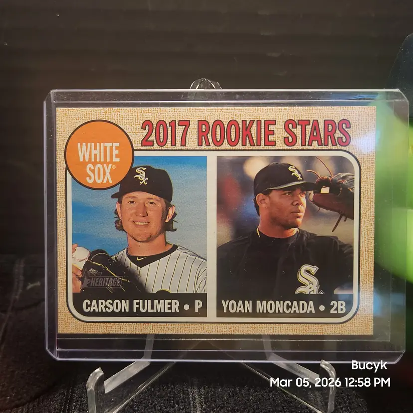 2017 Topps Heritage - Carson Fulmer Yoan Moncada Chicago White Sox
