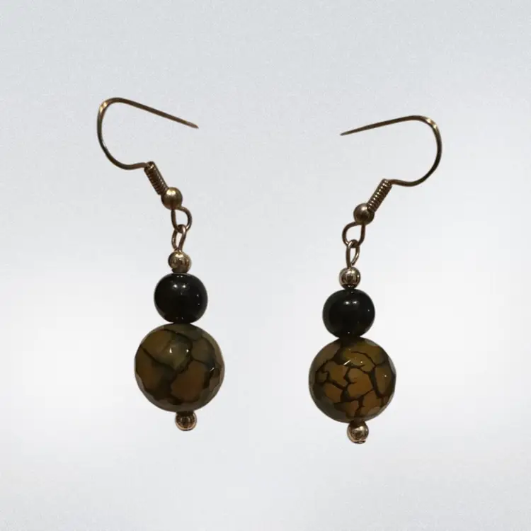 Vintage Art Glass Earrings