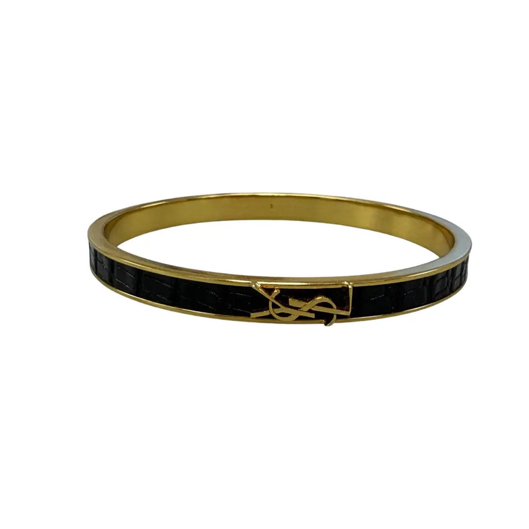 Saint Laurent Opyum Black Bangle (L)