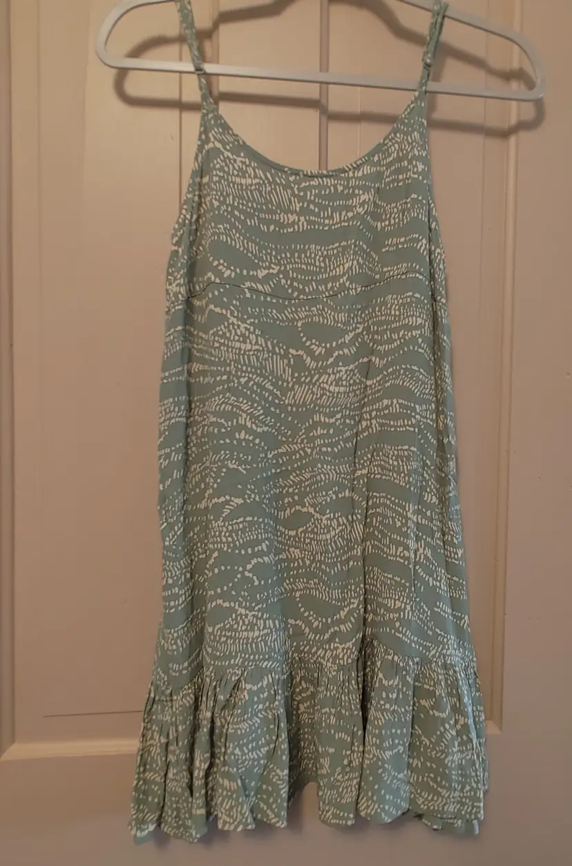 Dress- Brand: Urban Outfitters. Size Small. Green & creamer tank top dress. Material: 100% viscose. No callouts.