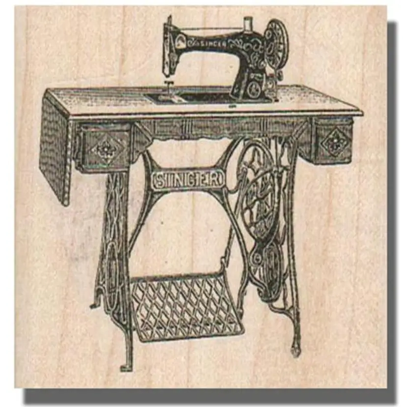 Vintage Singer Sewing Machine Rubber Stamp