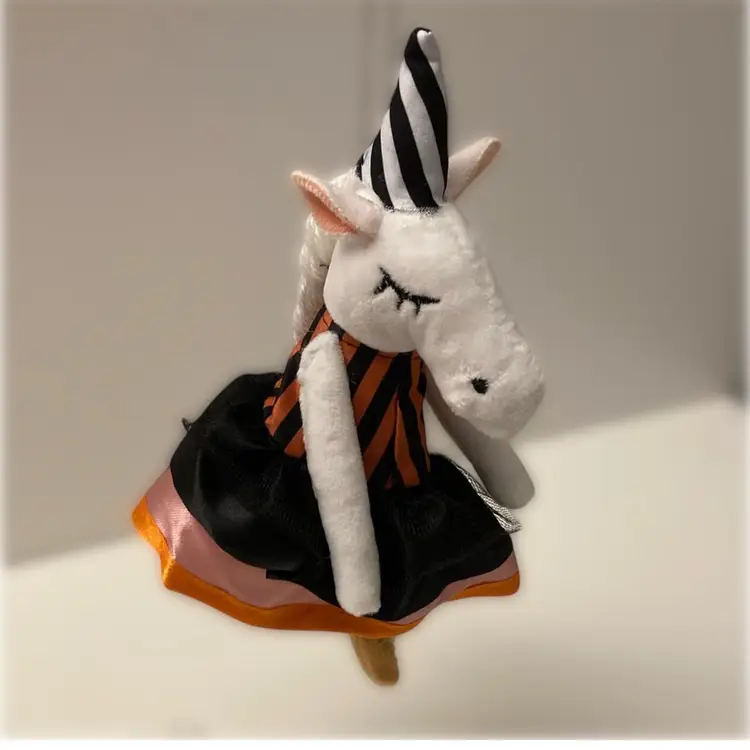 Unicorn Ballerina Plush Christmas Ornament