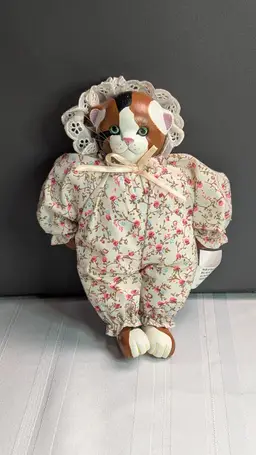 Tyber Katz Cat 1999 Soft Body Ceramic Head & Limb No Tag