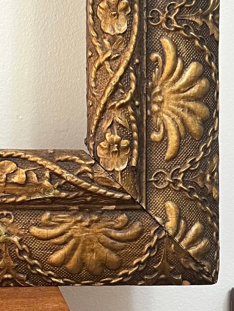 Antique Ornate Wooden Picture Frame