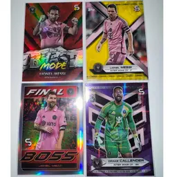 Lionel Messi/Inter Miami 4 Card Lot