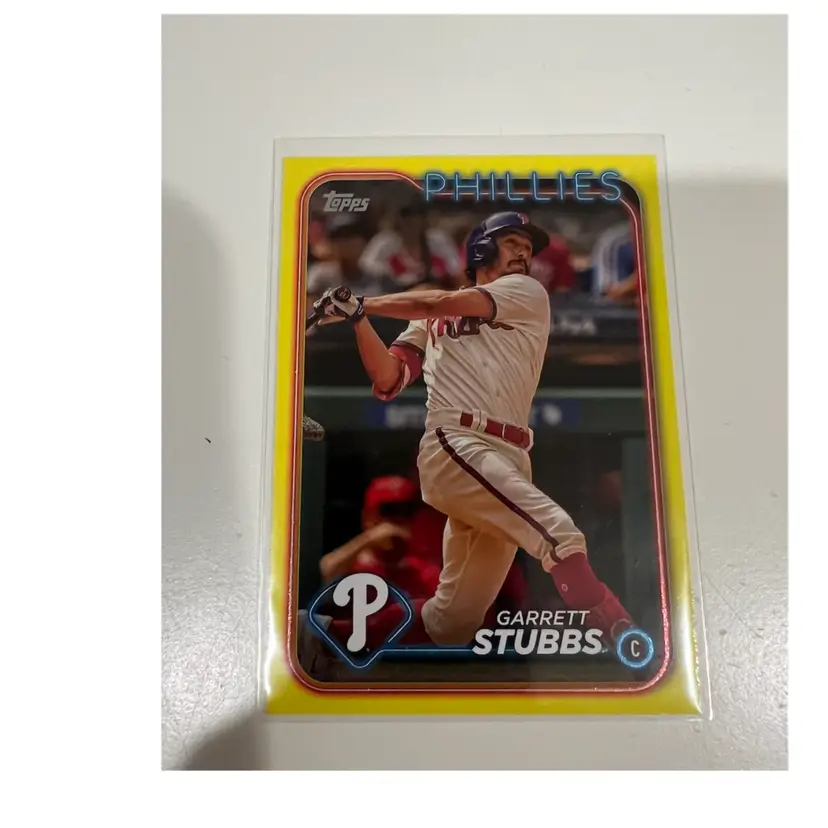 Garrett Stubbs Yellow Parallel Philadelphia Phillies